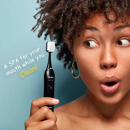 Vista 8 de Dr Bobbi - Cepillo de dientes eléctrico de boca grande para adultos, cepillo de dientes recargable ultrasónico con 5 modos de limpieza