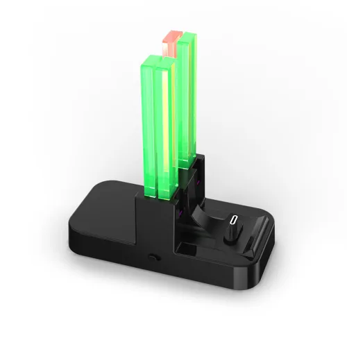 Vista 3 de Dobe - 5 in 1 Charging Dock Compatible with Nintendo Switch for Joy Con & OLED Model Controller with Lamppost LED Indication, Charger Stand Station