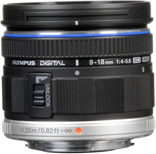 Vista 7 de OM SYSTEM OLYMPUS M.Zuiko Digital 0.354-0.709 in F4.0-5.6 Para Micro Cuatro Tercios Sistema Cámara, Gran Angular, Diseño Portátil