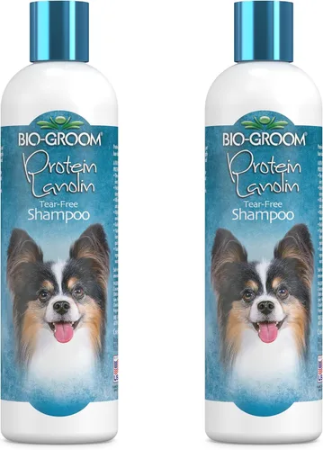 Vista 8 de Bio-Groom Protein Lanolin - Champú para perros – Champú para mascotas sin lágrimas, suministros de baño para perros, lavado de cachorros