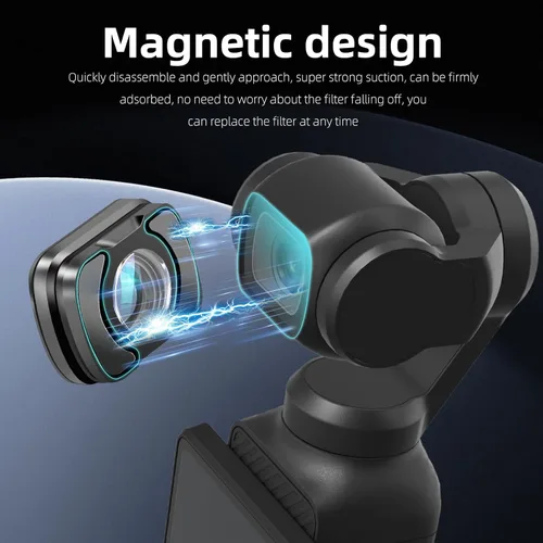 Vista 6 de REYGEAK Lente gran angular OSMO Pocket 3, lente gran angular multicapa para DJI Pocket 3 Accesorios Protección Acción Cámara Lente