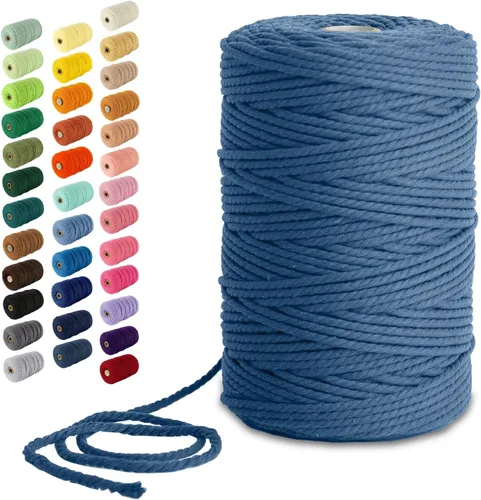 Vista 91 de Nook Theory Hilo de macramé de 3mm 109 yardas - Cuerda de macramé suave de 4mm, 5mm perfecta para nudos - Suministros de macramé para colgadores