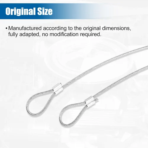 Vista 6 de X AUTOHAUX Cable de liberación de capó de emergencia para Chevrolet Corvette C4 1984-1996 Reemplaza RP604802