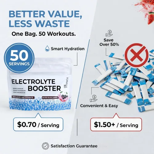 Vista 6 de Fórmula 369-Black Cherry 50 porciones para hidratación diaria, ejercicio, deportes de resistencia