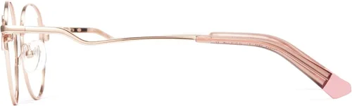 Vista 2 de Cyxus Round Blue Light Blocking Glasses for Women Metal Frame UV Filtering Computer Glasses Clear Lens 8132