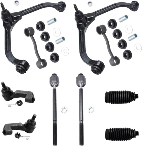 Vista 169 de Detroit Axle - Kit de suspensión delantera de 10 piezas para Chevrolet Trailblazer GMC Envoy 2002-2009 2003 2004 2005 2006 2007 2008 Brazos
