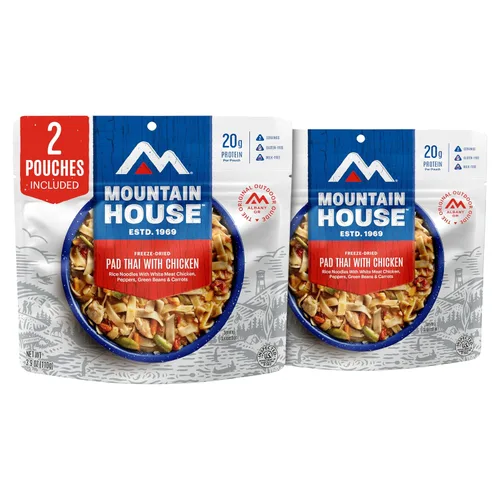 Vista 3 de Mountain House Arroz Frito con Pollo Comida Deshidratada para Mochileros y Camping Sin Gluten 2 Porciones
