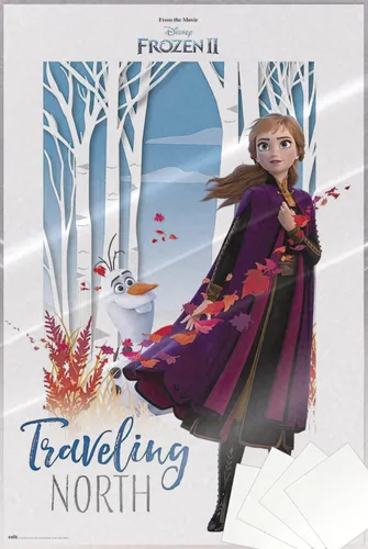 Vista 8 de POSTER STOP ONLINE Frozen 2 - Movie Poster (Anna- Traveling North) (Size: 24" x 36") (Laminated Poster)