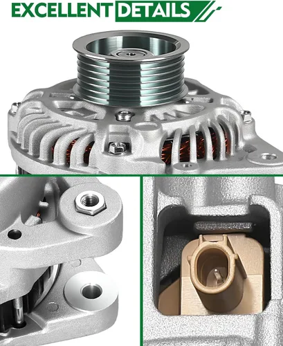 Vista 159 de Alternador de 4.0L para: Ford Explorer 2002 2003 2004, Explorer Sport Trac 2001-2004 para: Mercury Mountaineer 2001-2004, polea de 6 ranuras de 12V