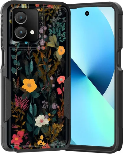 Vista 257 de para Moto G Play 4G 2024, funda de dos capas híbrida resistente y a prueba de golpes, PC duro + silicona suave protectora para Motorola Moto G Play