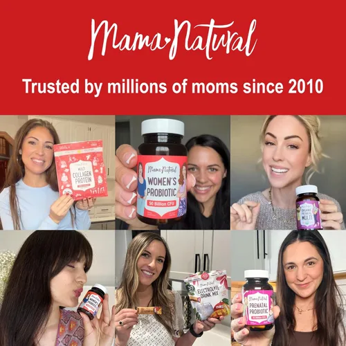 Vista 6 de Mama Natural Polvo de proteína de colágeno múltiple de chocolate caliente, hecho con cacao orgánico, tipos 1, 2, 3, 4, 5, 10 péptidos de colágeno