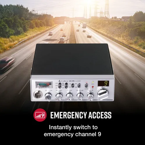 Vista 5 de Radio CB de 40 canales Cobra 29 LTD CHR con capacidad PA, talla única , Beige