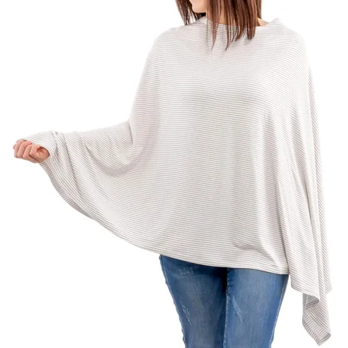 Vista 10 de WeeSprout Manta de Lactancia para Amamantar, Poncho de Lactancia Suave y Transpirable, Inserción para el Cuello para Vista Manos Libres, Manta