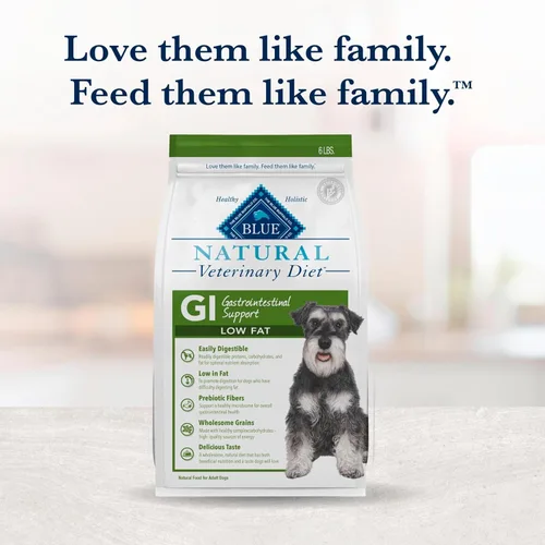 Vista 9 de Blue Buffalo Natural Veterinary Diet GI Gastrointestinal Support Alimento seco para perros bajo en grasa, requiere receta veterinaria, pescado