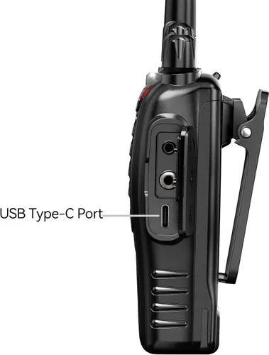 Vista 9 de Radios bidireccionales recargables de largo alcance con auricular, paquete de 4 walkie talkies Arcshell AR-5, batería de iones de litio y cargador