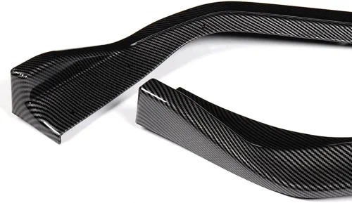 Vista 2 de Q1-TECH, 3 piezas de parachoques delantero compatible con Lexus IS250 IS350 F-Sport 2014-2016, alerón de parachoques delantero, kit de divisor