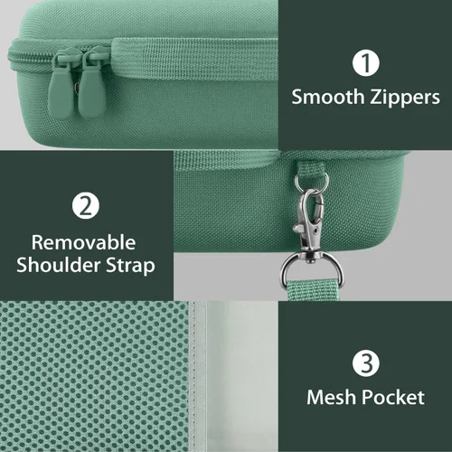 Vista 4 de co2CREA Estuche Duro de Viaje de Reemplazo para Altavoz Portátil Bose New SoundLink Flex 2ª Gen/Bose SoundLink Flex Bluetooth (Estuche Alpine Sage)