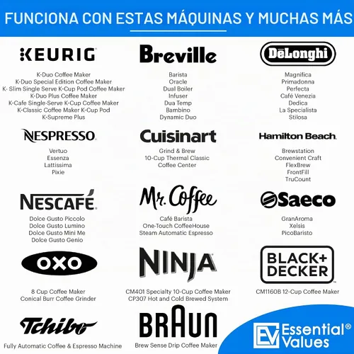 Vista 8 de Essential Values Solución Descalcificadora (8 fl oz / 236 ml) – Limpiador de Cafetera para Nespresso, Keurig, Breville y Más – Funciona en Todas