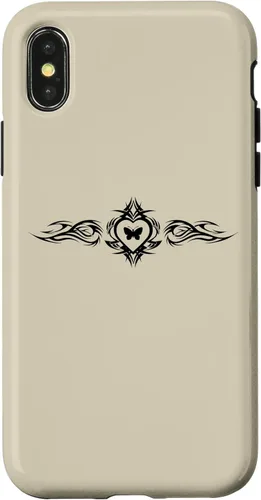 Vista 5 de Butterfly Heart Tattoo Fairycore y2k Grunge Egirl Aesthetic Case for iPhone 17