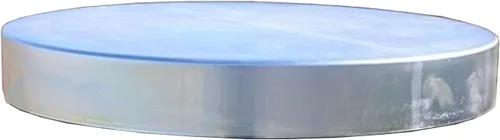 Boss Buck Tapa de acero galvanizado sin cordones de 55 galones de profundidad de 3 pulgadas de profundidad, 9 libras, para alimentador de juegos, se