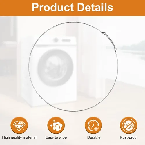 Vista 7 de 2W20017E - Abrazadera de resorte para puerta de panel frontal para LG Electronics Kenmore Lavadora Arranque Anillo de retención para robo