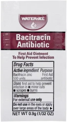 Waterjel Bacitracin Ungüento antibiótico Caja de 25 unidades