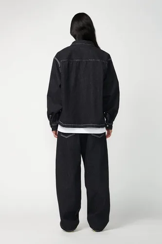 Vista 4 de Not So Ape Chaqueta vaquera con cuello, unisex para todo género, fabricada en Japón