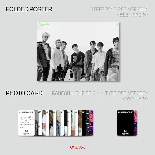 Vista 7 de SuperM El primer álbum 'Super One' One Ver.