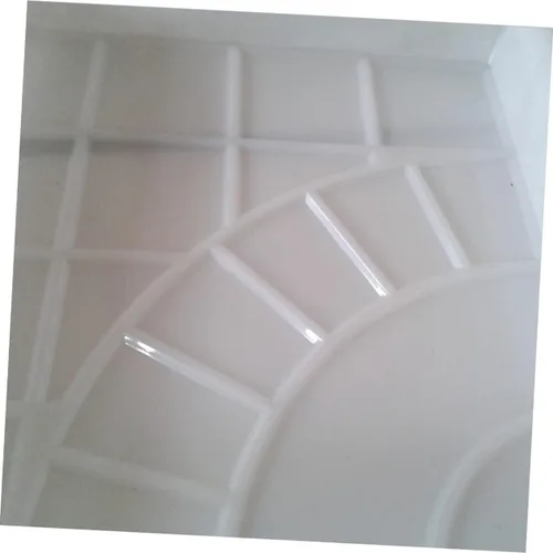 Vista 7 de Molde de piedra de pavimento reutilizable para caminos de jardín de bricolaje, fabricante de piedra escalonada de hormigón blanco para patios