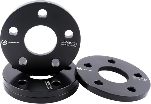 Vista 11 de VLAOSCHI Espaciadores de ruedas hubcéntricos negros 5x112 (sin borde de 66,56 mm) de 1/4 pulgada (6 mm) Compatibles con Benz BMW-Audi de 5 pernos