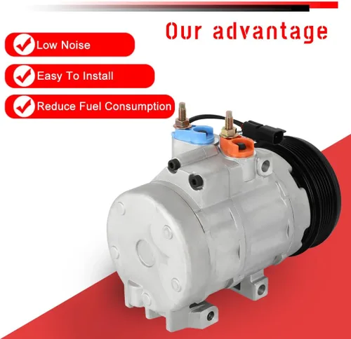 Vista 4 de cciyu Compresor de aire acondicionado 2006-2010 apto para Ford Explorer 4.6L 2007-2008 apto para Ford F-150 4.2L AC Compresor