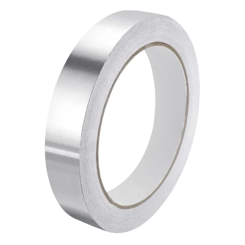 Vista 12 de MECCANIXITY Cinta de papel de aluminio, cinta de aluminio de 0.59 pulgadas x 65 pies (3.5 mil), cinta HVAC de alta temperatura, cinta de aluminio