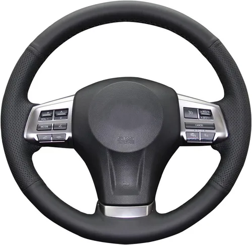 Funda para volante de piel auténtica, auto, bricolaje para Subaru Impreza 2013 2014 2015 2016 / Legacy 2012-2014 / Subaru Forester 2014-2016 /