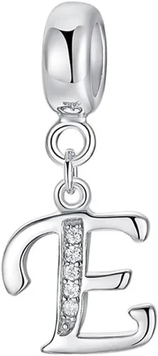 Vista 11 de Abalorio de letra inicial A-Z, dije de cristal del alfabeto, abalorio de aniversario para pulsera Pandora