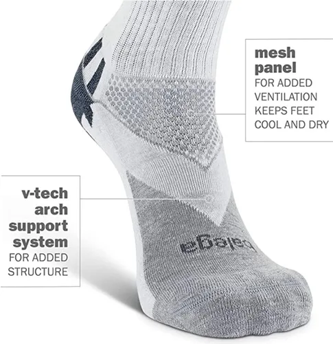 Vista 3 de Balega Enduro Arch Support Performance Crew Athletic Running Socks for Men and Women (1 Pair)