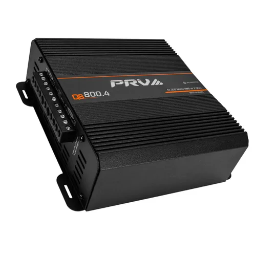 PRV Audio QS800.4 Amplificador de audio para coche compacto de 4 canales de 2 ohmios 4 x 220 vatios RMS a 2 Ohm - 800 vatios Amp 12 voltios Amp