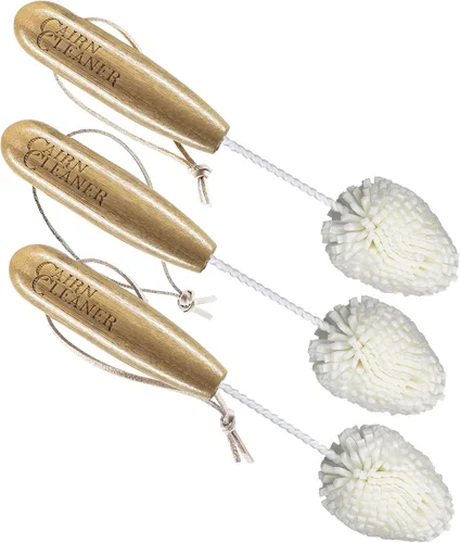 Vista 5 de Cepillo para degustación de whisky, también para copas de vino y flautas de champán, bambú natural