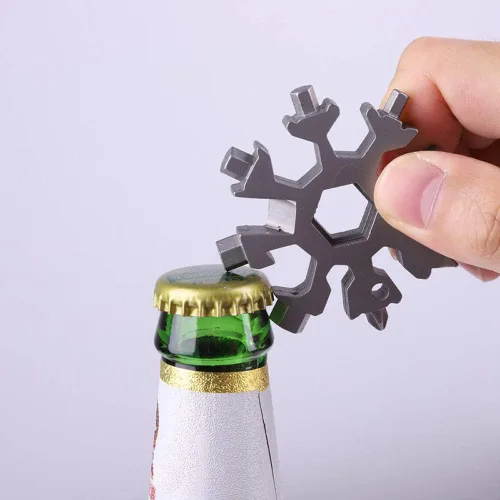 Vista 5 de Paquete de 3 multiherramientas de acero inoxidable 18 en 1, destornillador portátil y duradero, multiherramienta compacta para abrebotellas