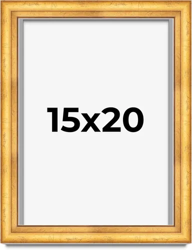 Vista 127 de Caja de sombra de 5 x 5 pulgadas, marco de exhibición biselado de hoja dorada Madera maciza 1.75 pulgadas de profundidad 1.75 pulgadas