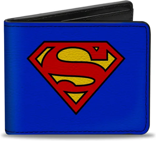 Buckle-Down Cartera Superman Shield AzulRojoAmarillo