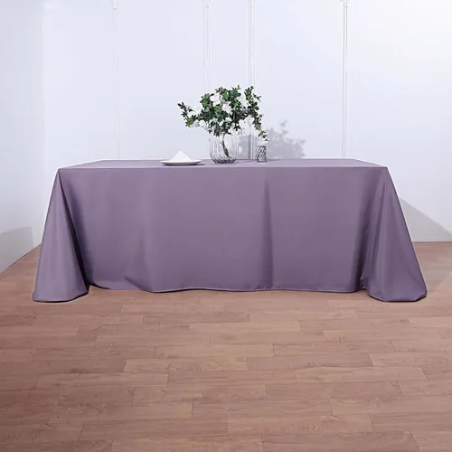 Vista 39 de Efavormart - Mantel rectangular, 60 x 102 pulgadas, resistente a las manchas y a las arrugas, lavable, mantel decorativo oblongo de tela de Amatista