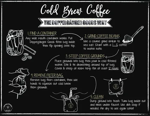 Vista 5 de (1 unidad, mediana de 8 x 12 pulgadas) bolsa de café de algodón orgánico – Diseñada en California – Filtro de café reutilizable con cordón EasyOpen