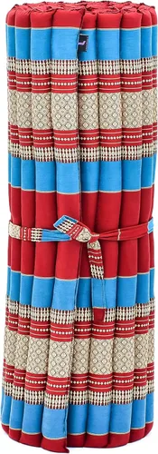 Vista 148 de Leewadee colchón tailandés enrollable para cama de invitados, tapete de yoga, para masaje tailandés, ecológico, orgánico y natural.