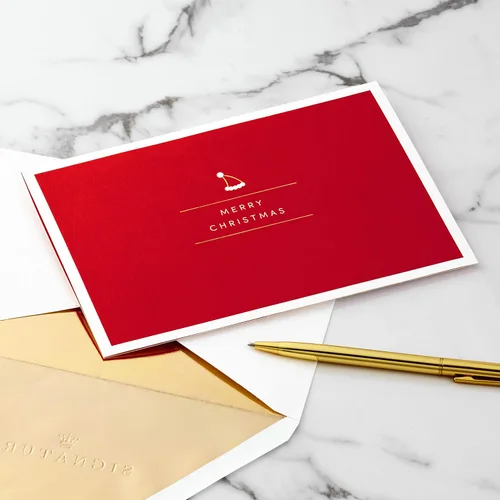 Vista 5 de Hallmark Tarjeta de Navidad Desplegable Signature Paper Wonder (Santa y Sus Renos)