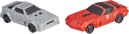 Vista 3 de Transformers Generations War for Cybertron: Siege Micromaster Wfc-S4 Autobot Race Car Patrol Paquete de 2 figuras de acción juguetes