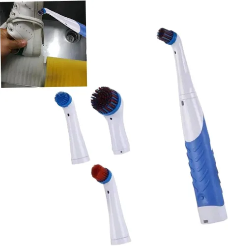 Vista 2 de Reveal Power Scrubber Cepillo de limpieza eléctrico con 4 cabezales de cepillo para bañera cocina azul..