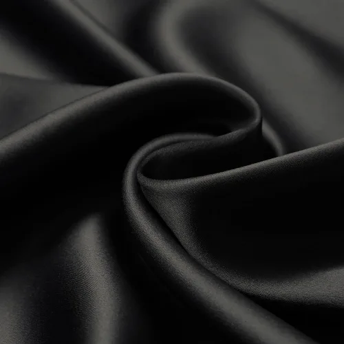 Vista 6 de LILYSILK Juego de 2 fundas de almohada de seda estándar de lujo en ambos lados Real 19 Momme Mulberry Charmeuse Negro Estándar