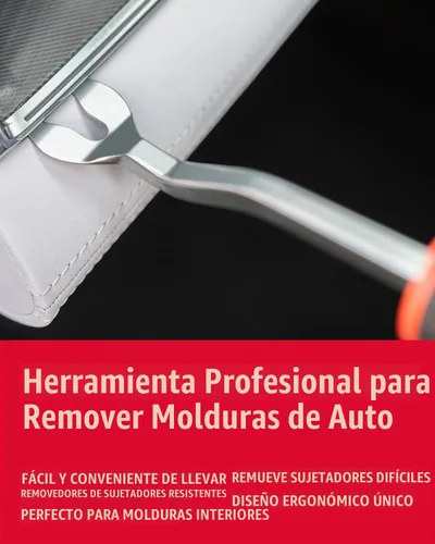 Vista 5 de ROTATION Herramienta de Eliminación de Tapicería de Puerta de Coche de Panel de Moldura Automática Herramienta Punta Plana en U Punta roja-U