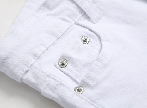 Vista 4 de Jeans ajustados para niño, elásticos, de aspecto desgastado y desgarrado