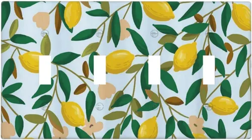 Vista 24 de Cubiertas de Placa de Pared Dúplex Individual Bosque Otoñal Hojas de Arce, Cubierta de Interruptor de Luz 1 Gang, Placa de Salida Decorativa